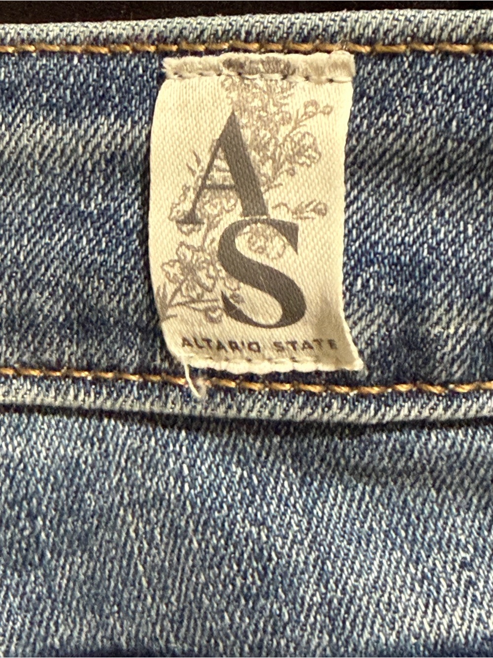 Altar’d State Size 31 Light Wash Wide Leg Crop Jeans High Rise - Picture 5 of 6